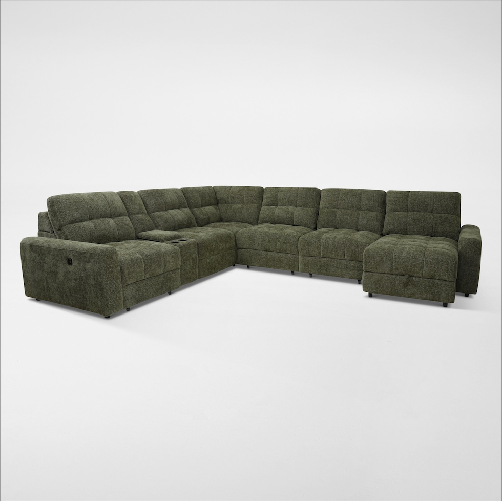 grayson green sectional   