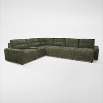 grayson green sectional   