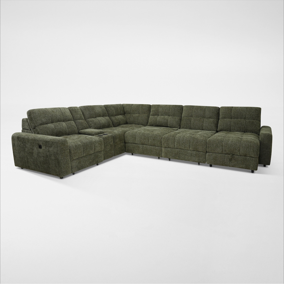 grayson green sectional   