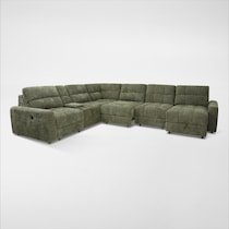 grayson green sectional   
