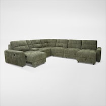 grayson green sectional   