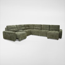 grayson green sectional   