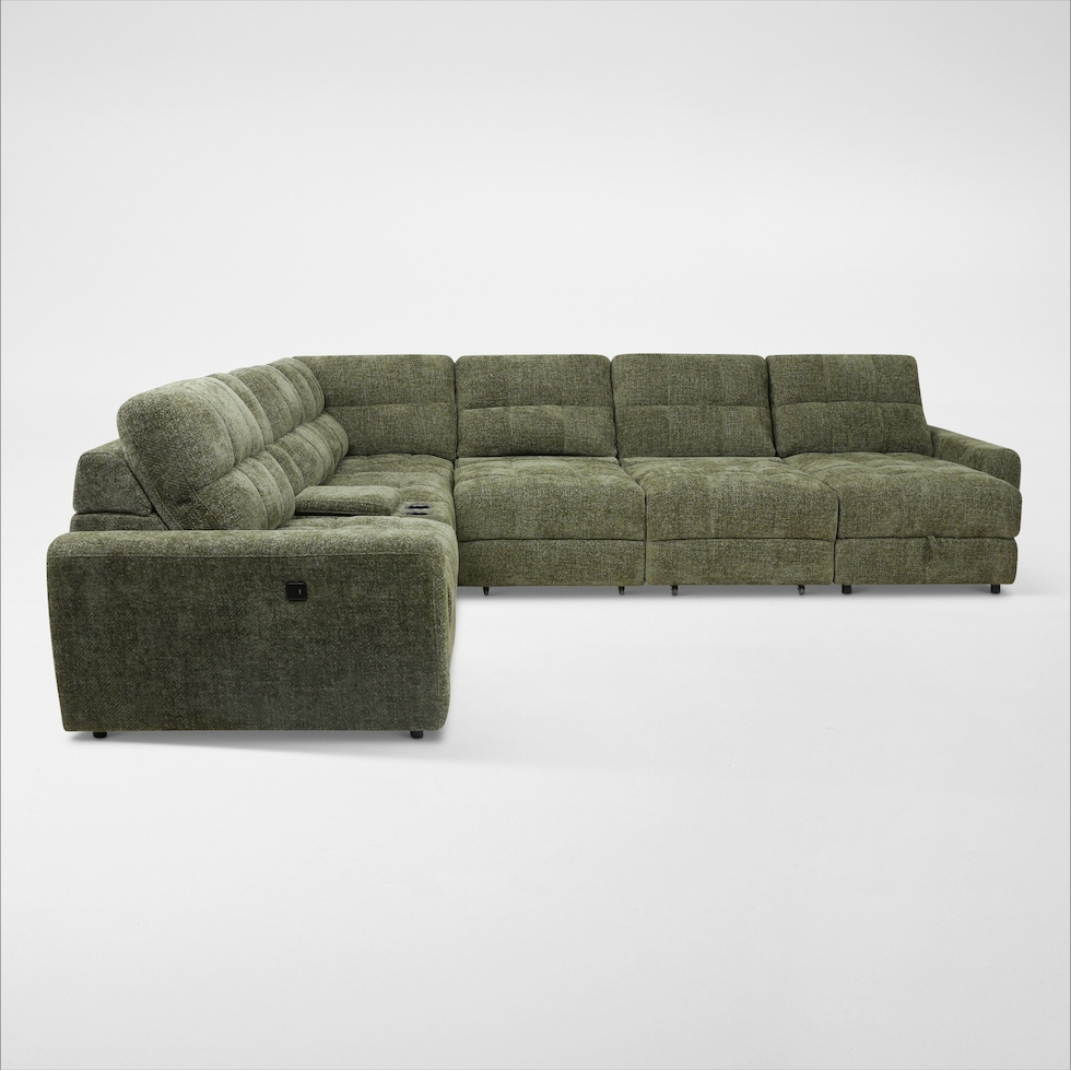 grayson green sectional   