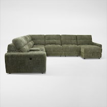 grayson green sectional   