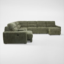 grayson green sectional   