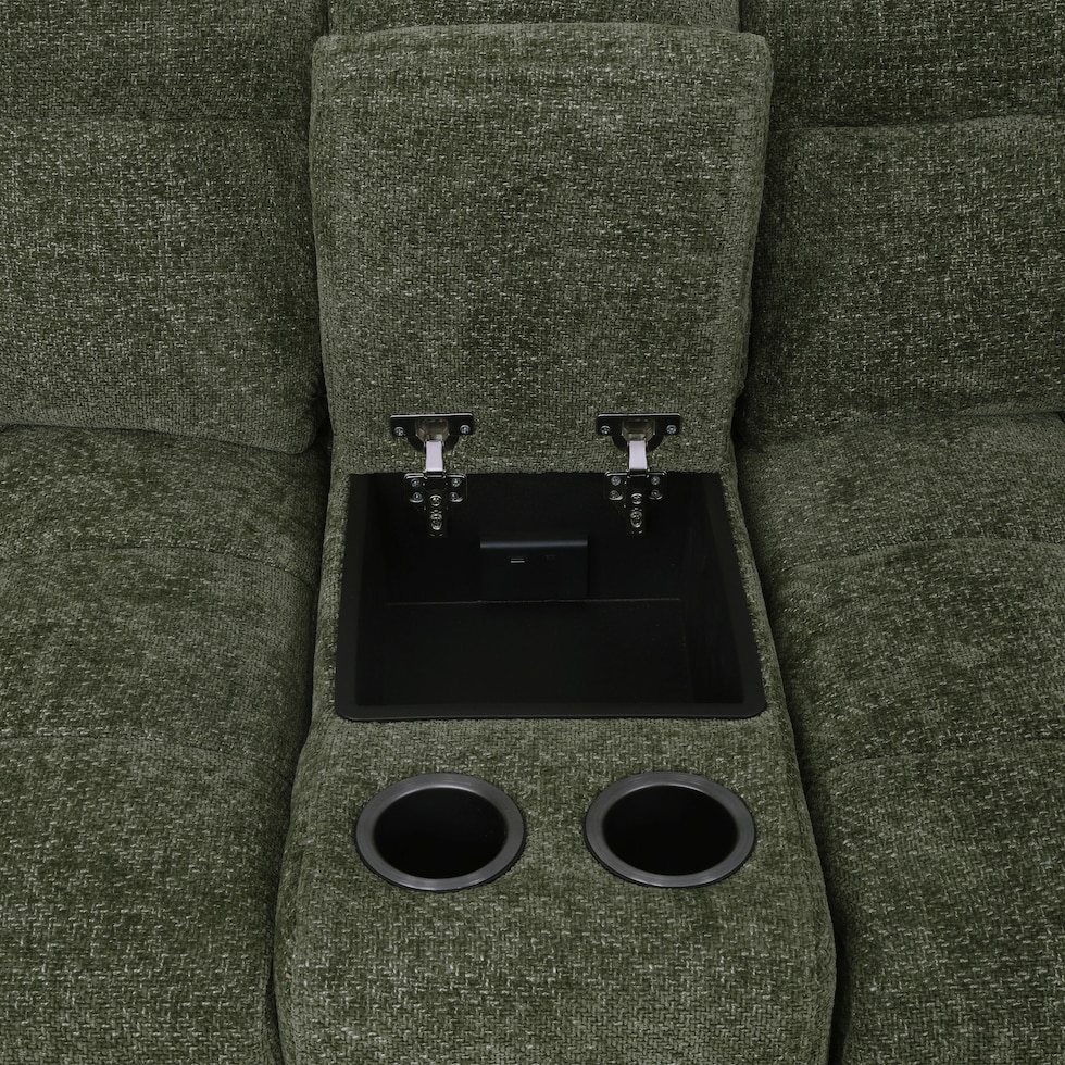 grayson green sectional   