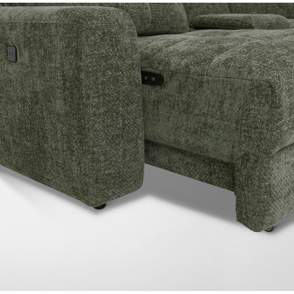 grayson green sectional   