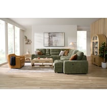 grayson green sectional   