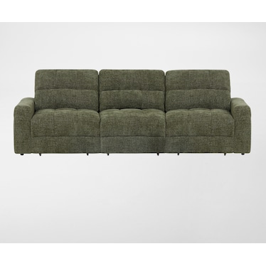 Grayson 3-Piece Power Extendable Sofa - Green