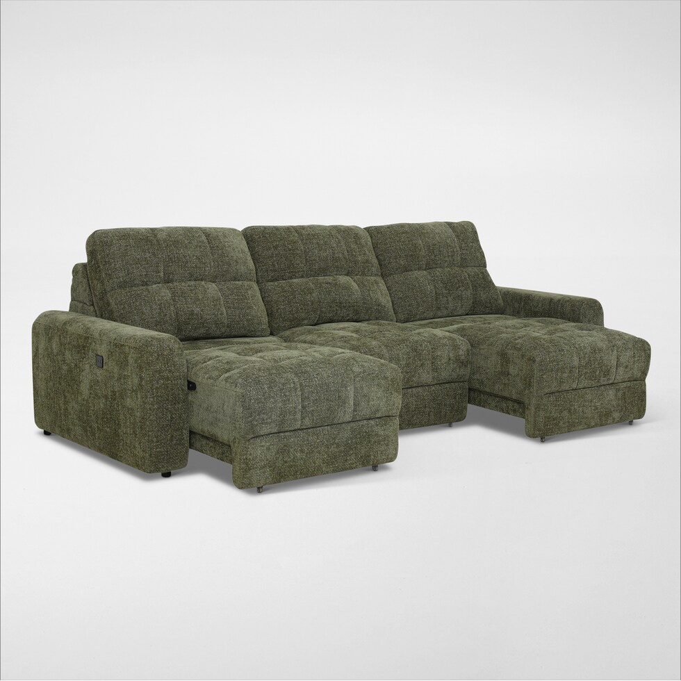 grayson green sofa   