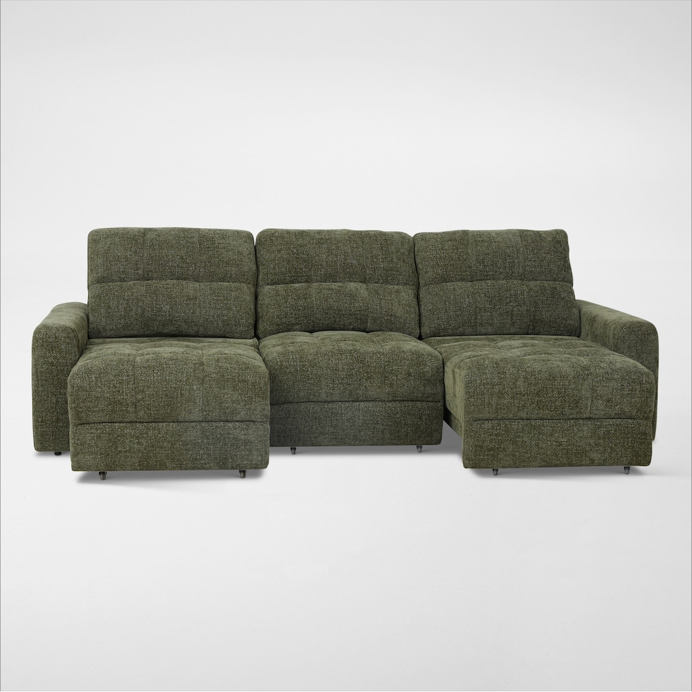grayson green sofa   