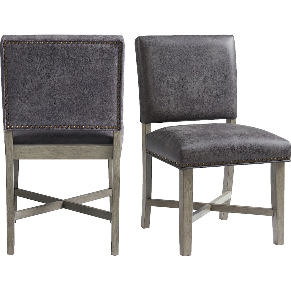 greer gray dining chair   