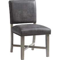 greer gray dining chair   