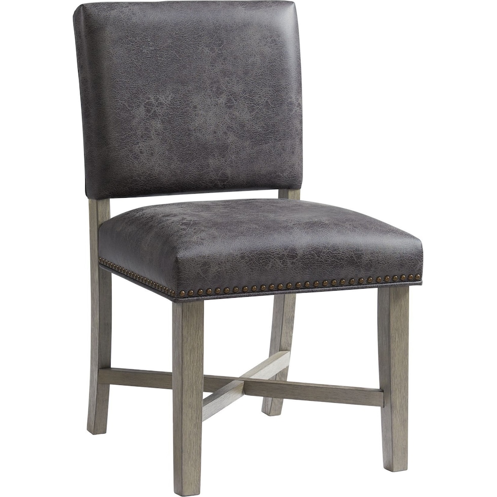 greer gray dining chair   