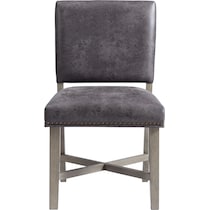 greer gray dining chair   