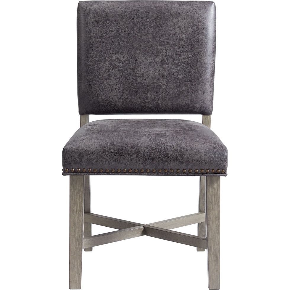 greer gray dining chair   