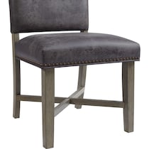 greer gray dining chair   