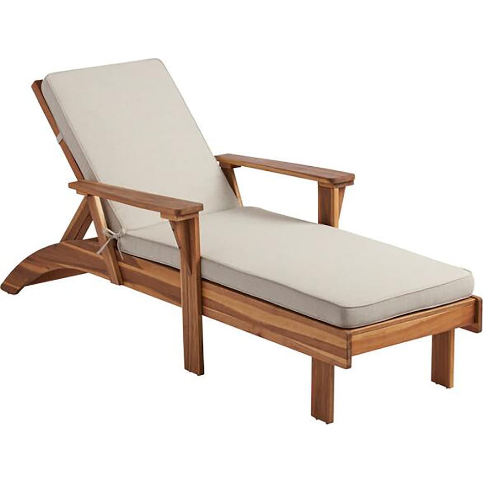 grenada light brown outdoor chaise   
