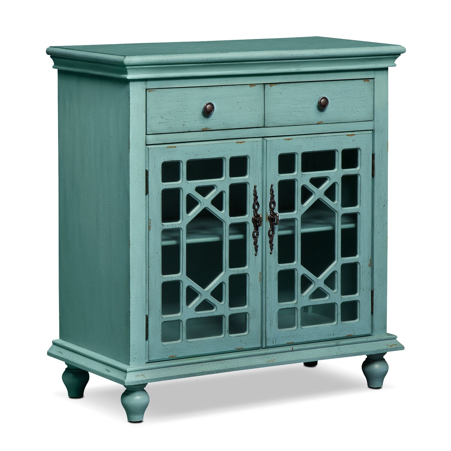 Grenoble Cabinet Value City Furniture   Grenoble Blue Accent Cabinet 1743082 430413 