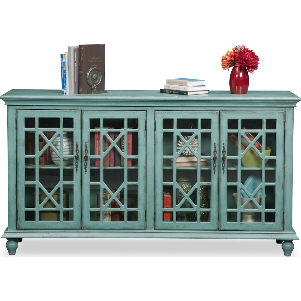 grenoble blue credenza   