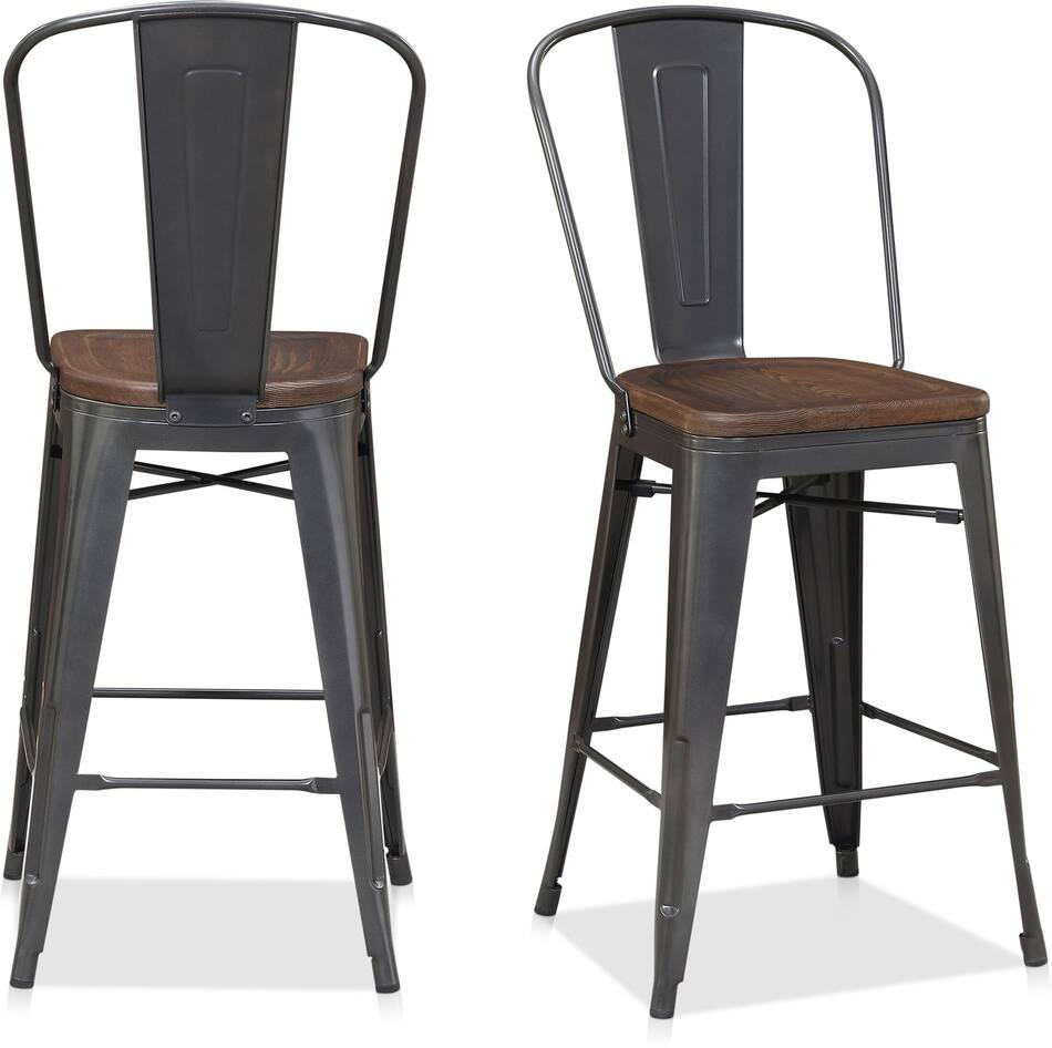 Gresham Set of 2 Bar Stools Value City Furniture