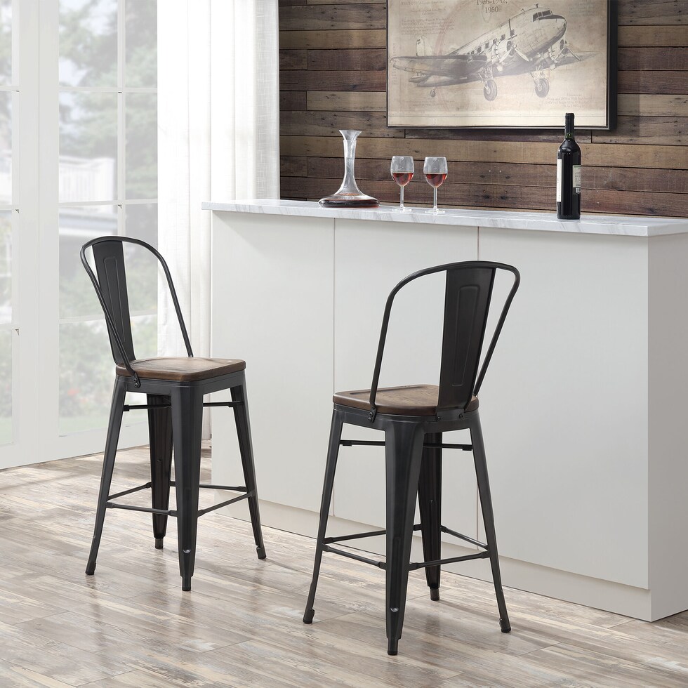 gresham metal bar stool   