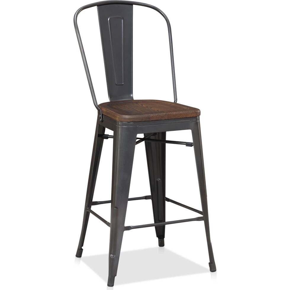 gresham metal bar stool   