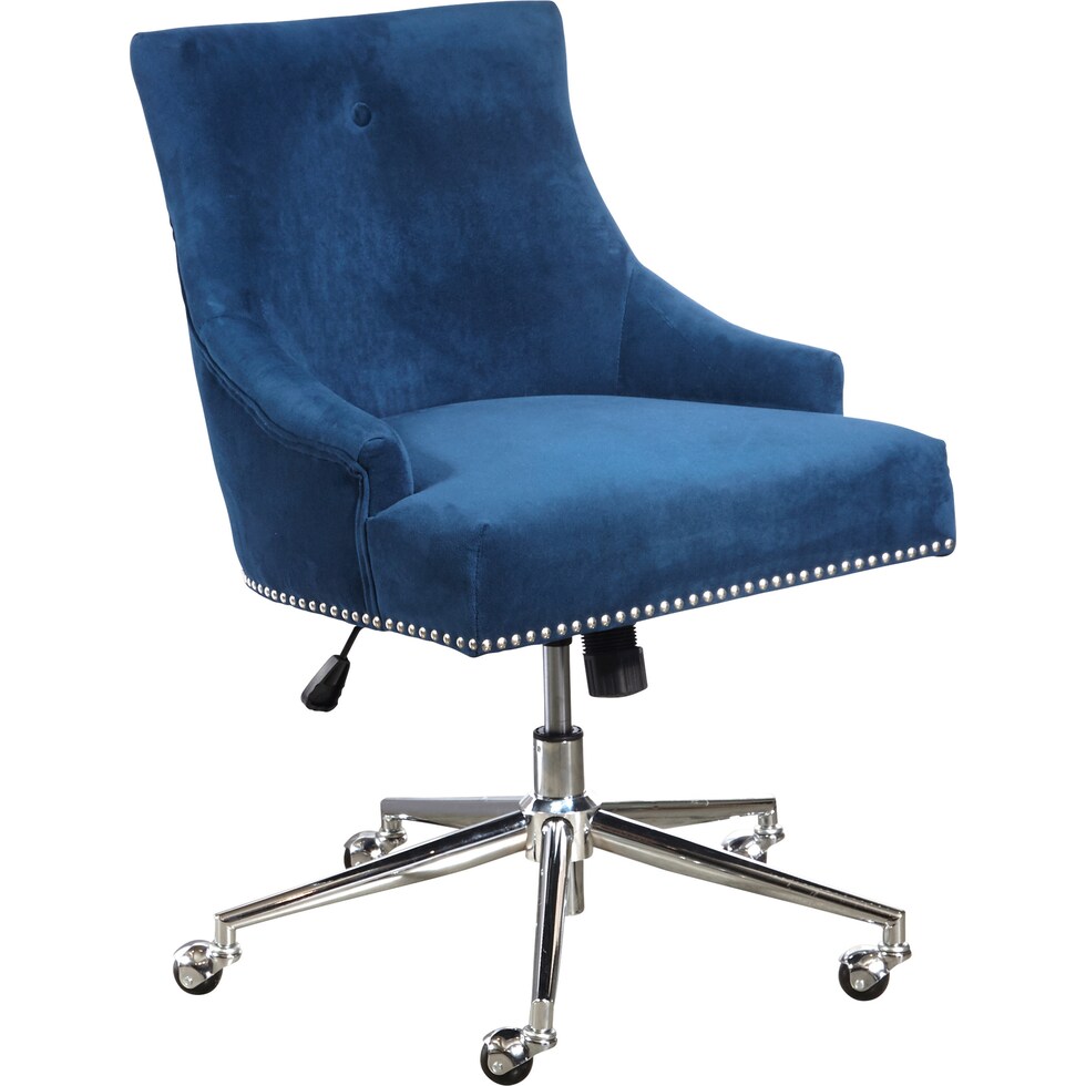 gretel blue desk chair   
