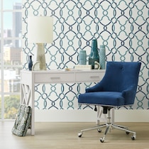 gretel blue desk chair   