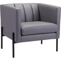 gretel gray accent chair   