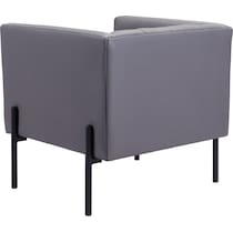 gretel gray accent chair   