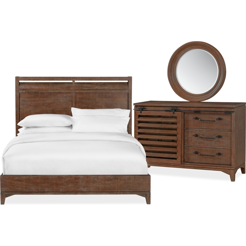 gristmill bedroom dark brown  pc queen bedroom   