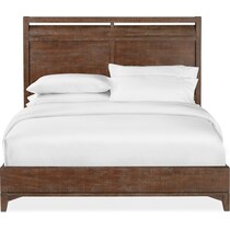 gristmill bedroom dark brown king bed   