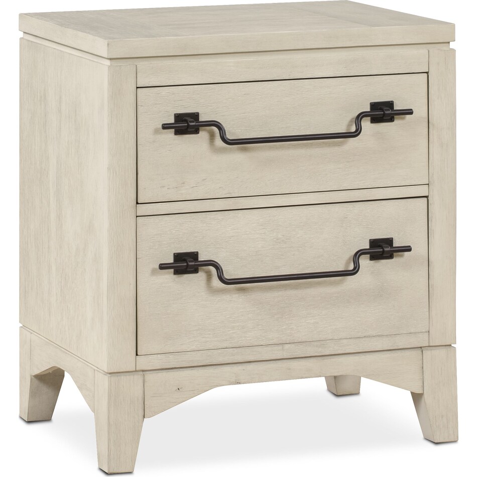 gristmill bedroom white nightstand   