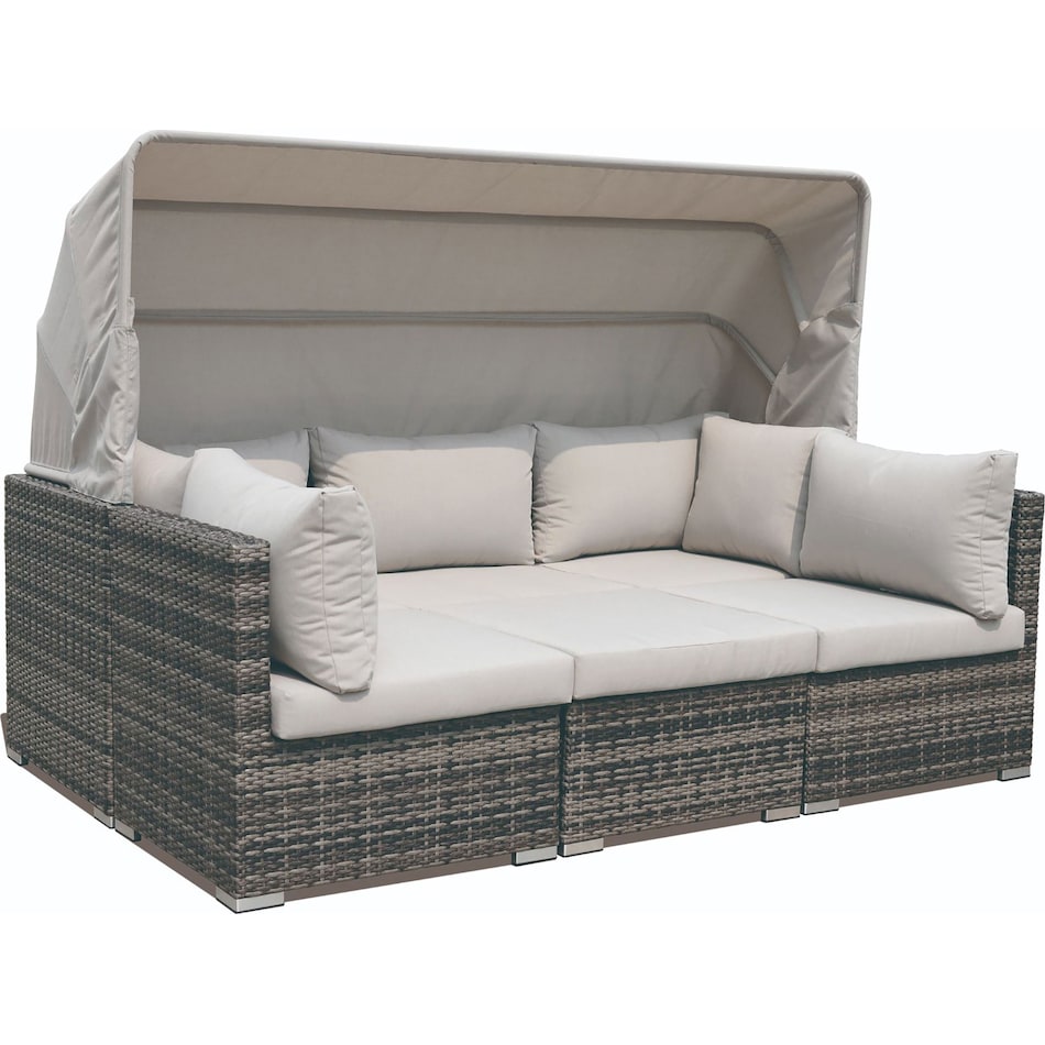 gulf shore light brown outdoor daybed   