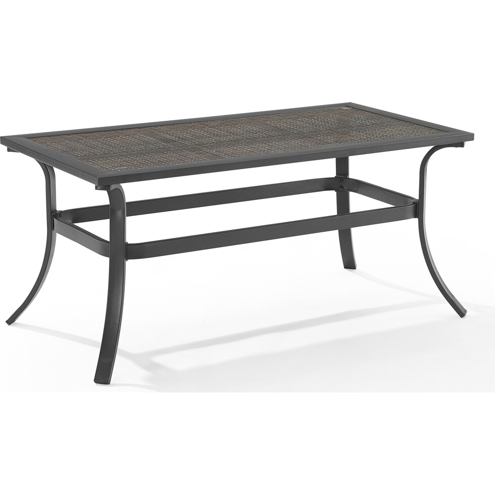 gulfport black outdoor coffee table   