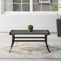 gulfport black outdoor coffee table   
