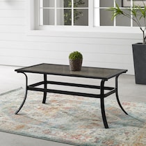 gulfport black outdoor coffee table   