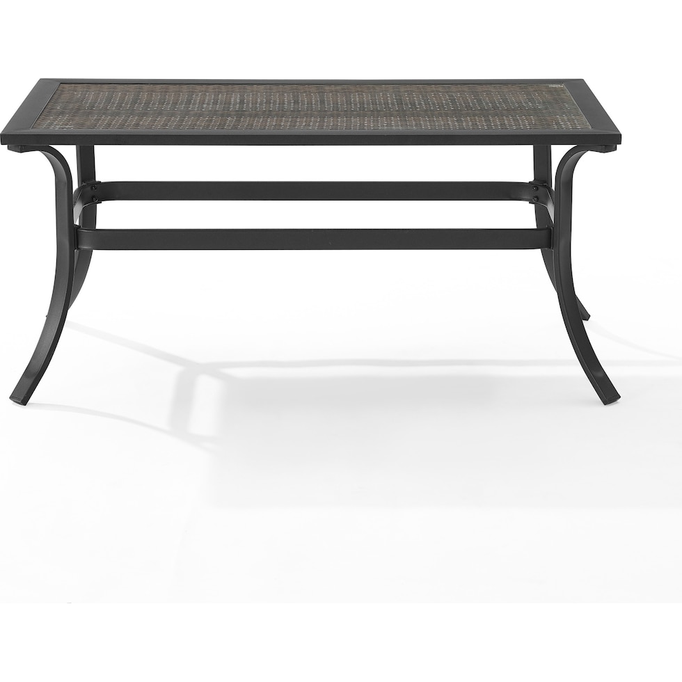 gulfport black outdoor coffee table   