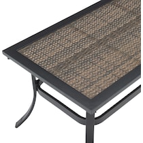 gulfport black outdoor coffee table   