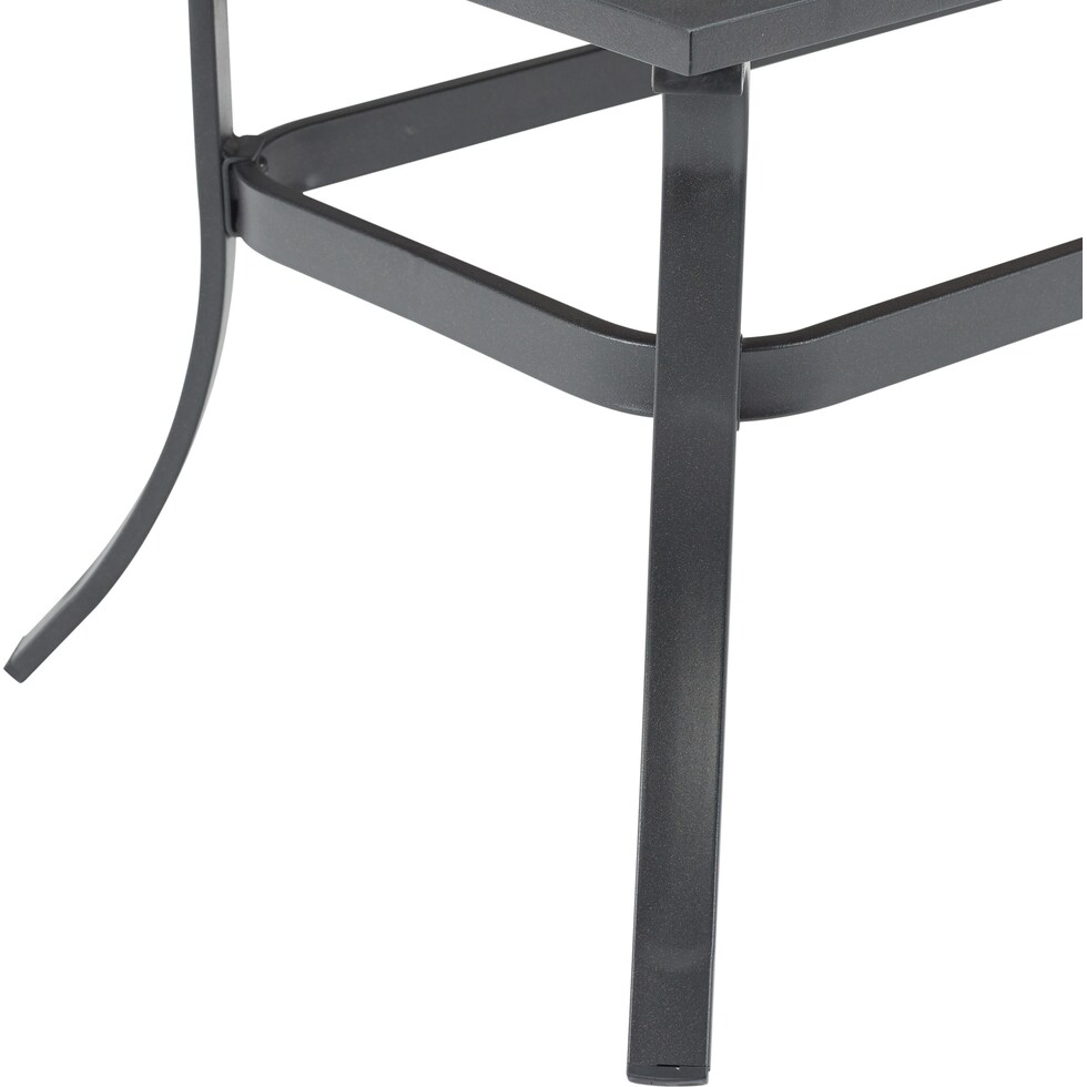 gulfport black outdoor coffee table   