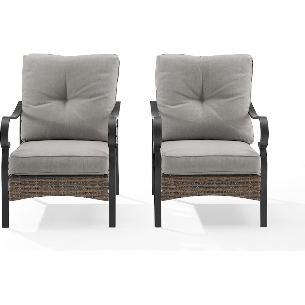 gulfport gray outdoor chair set   