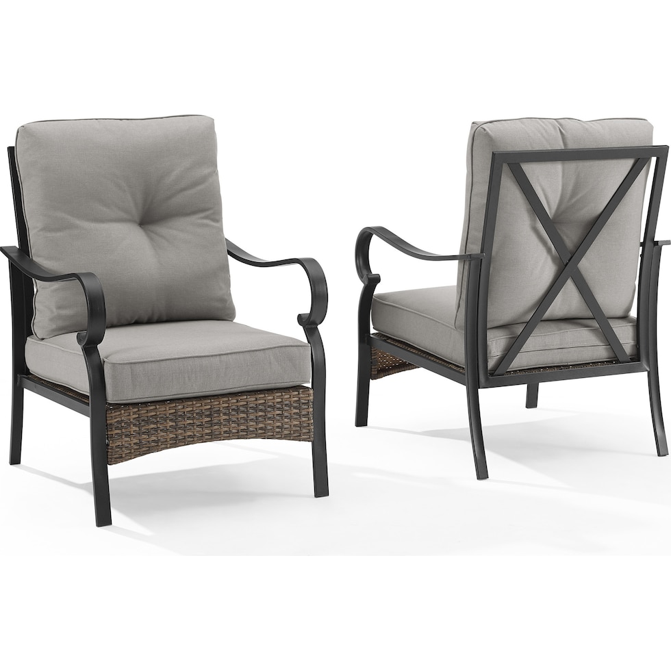 gulfport gray outdoor chair set   