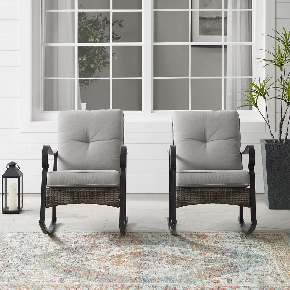 gulfport gray outdoor chair set   