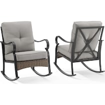 gulfport gray outdoor chair set   