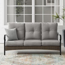 gulfport gray outdoor sofa   