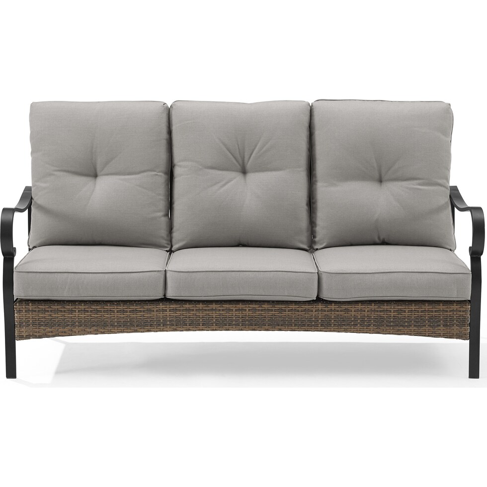 gulfport gray outdoor sofa   