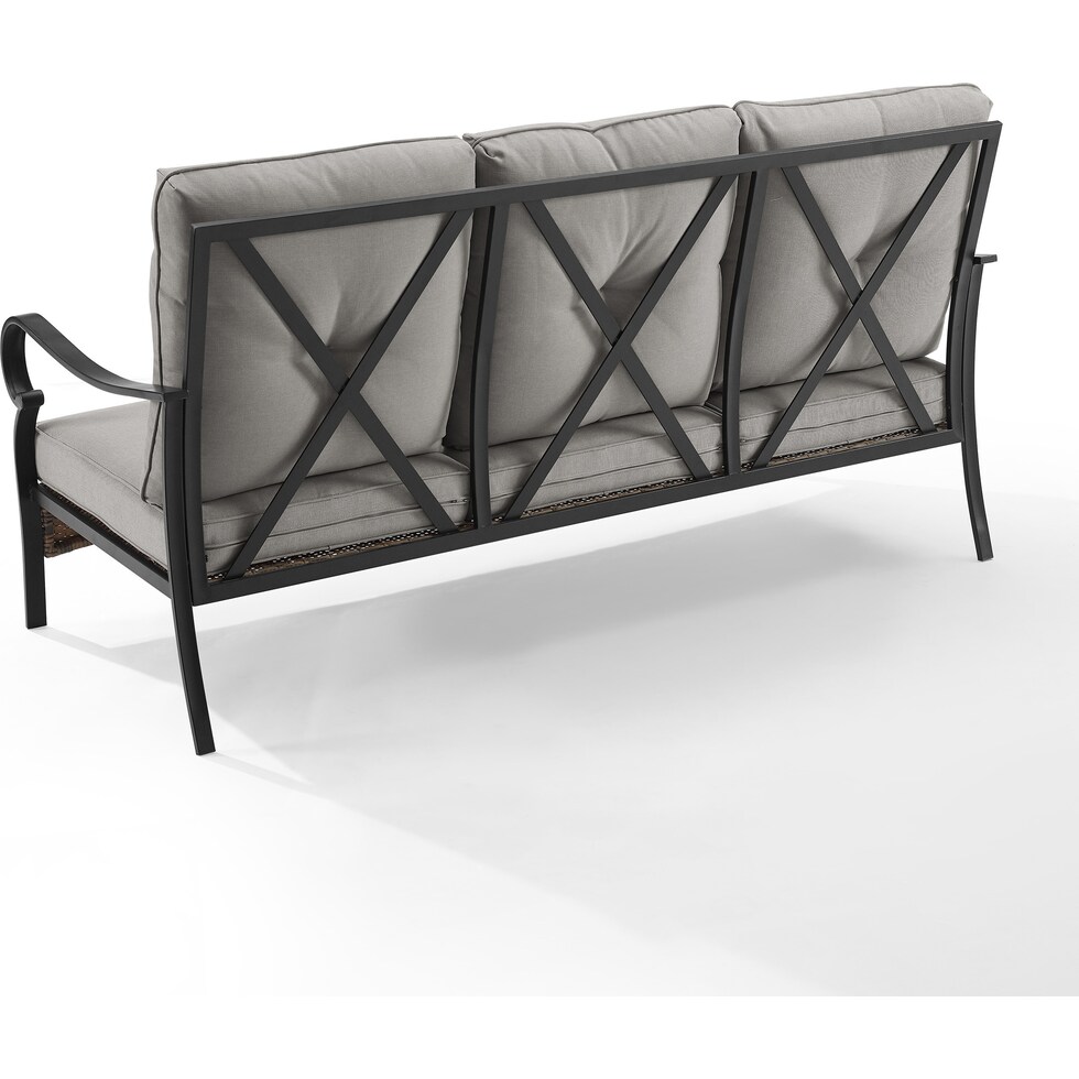 gulfport gray outdoor sofa   
