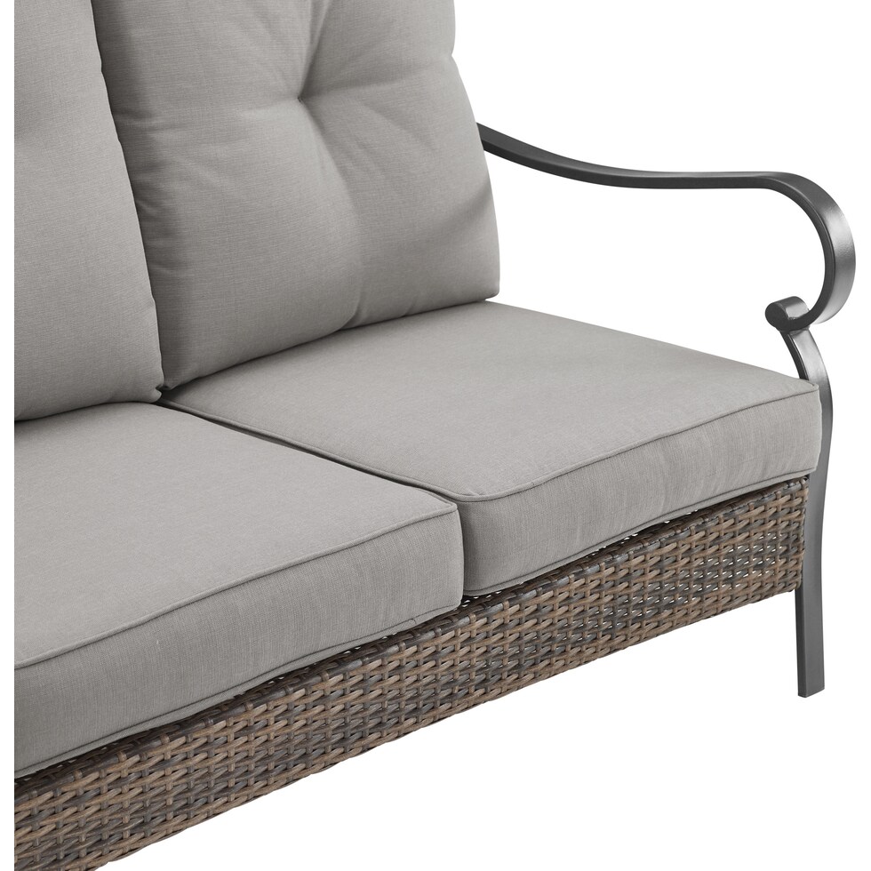 gulfport gray outdoor sofa   