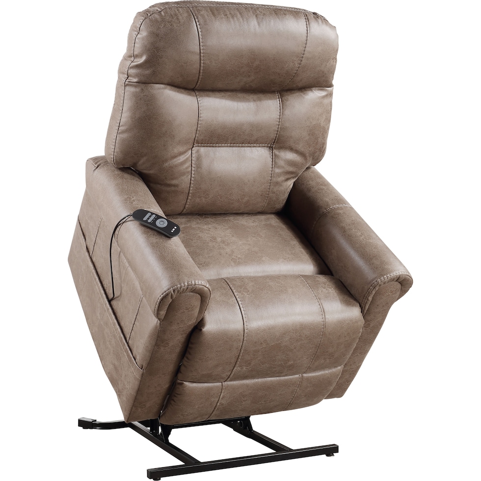 gunner light brown lift chair   
